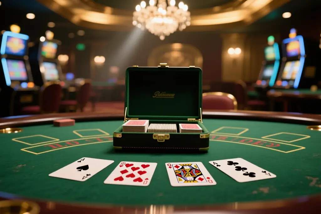 Ruke karata na stolu za blackjack